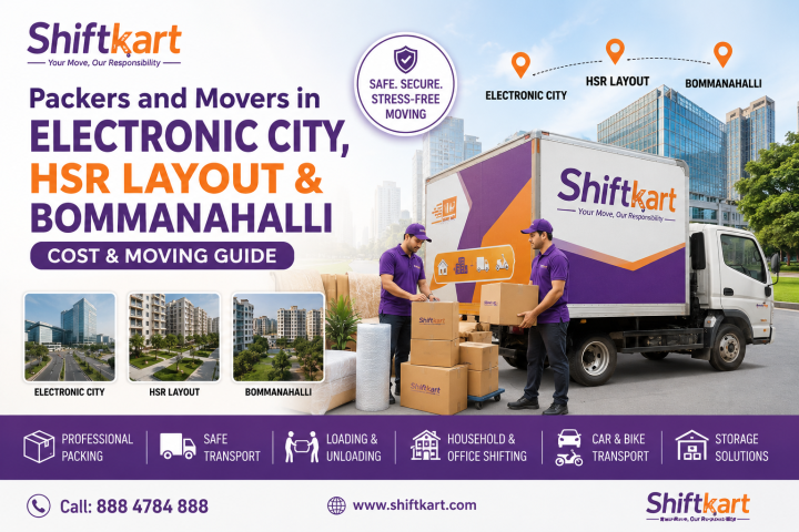 Packers and Movers in Electronic City, HSR Layout & Bommanahalli: Cost & Moving Guide 2026