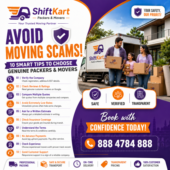 How to Avoid Moving Scams: 10 Tips to Choose Genuine Packers and Movers