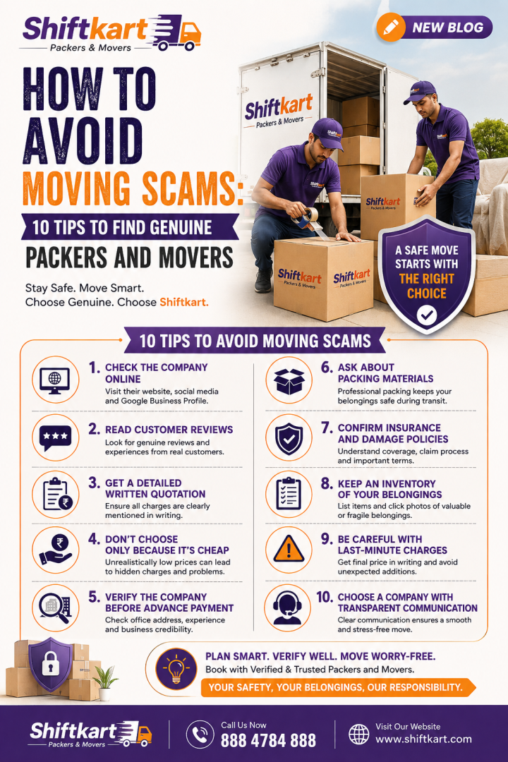 How to Avoid Moving Scams: 10 Tips to Find Genuine Packers and Movers