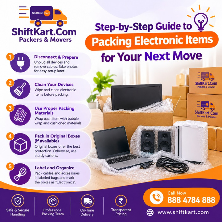 Step-by-Step Guide to Packing Electronic Items for Your Next Move